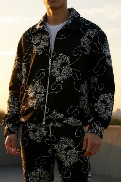 Men’s Bohemian Relax Fit Drawstring Pants