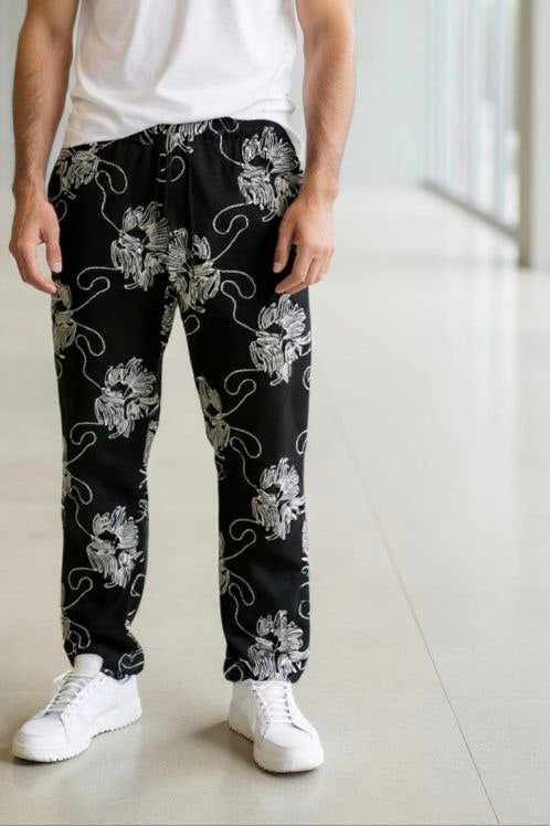 Men’s Bohemian Relax Fit Drawstring Pants