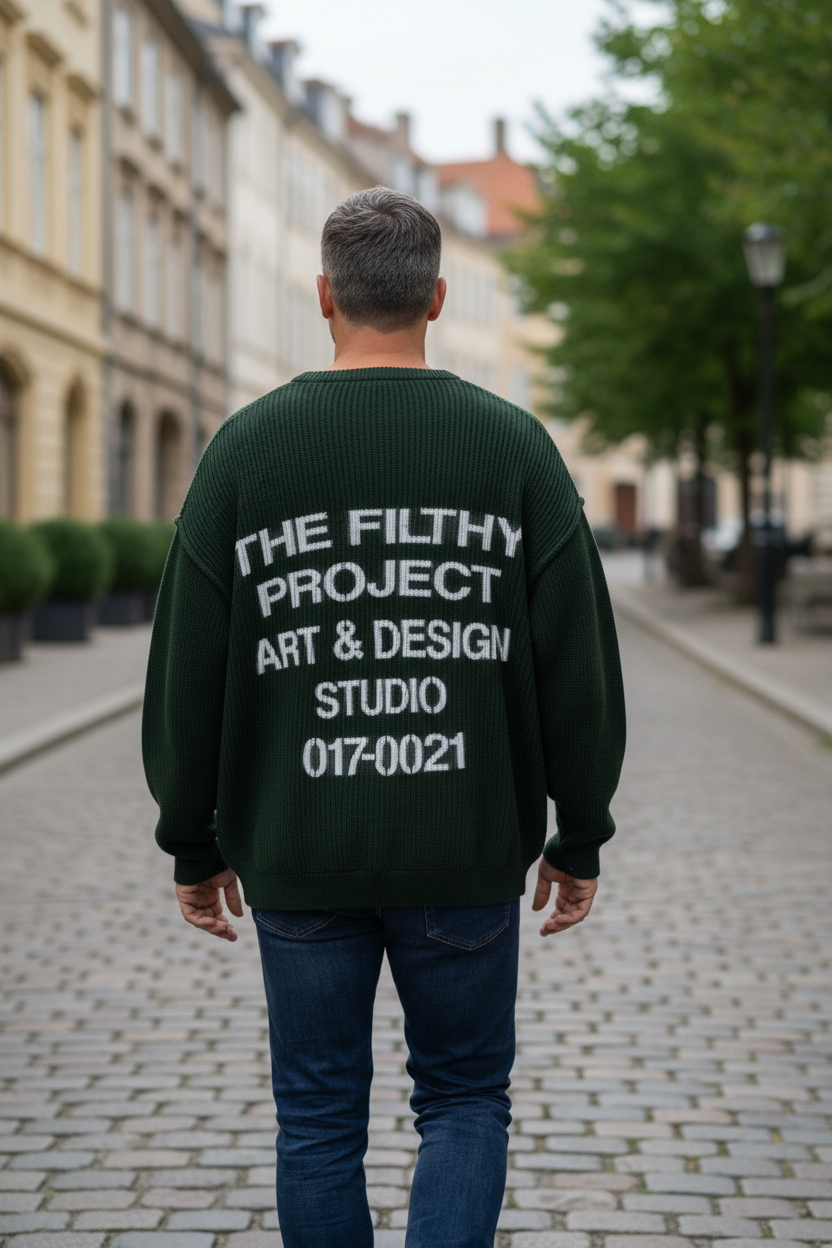 Men Knit Sweater - The Filthy Project  1 pack 6 PCS Set