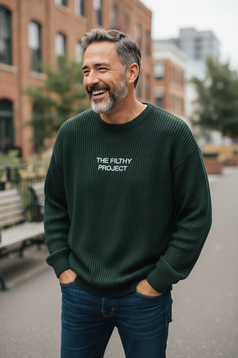 Men Knit Sweater - The Filthy Project  1 pack 6 PCS Set