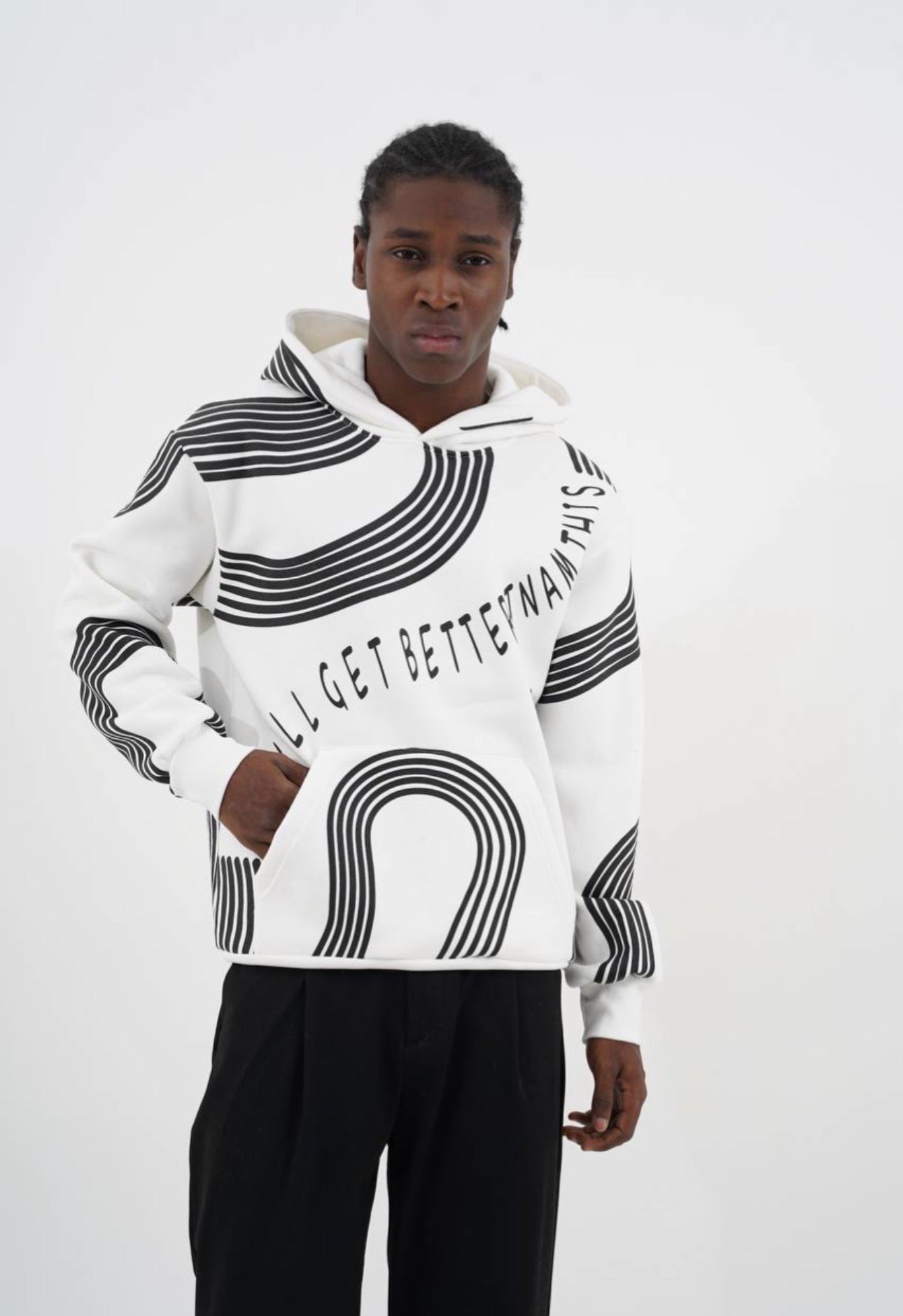 Men’s Patterned Hoodie – Premium Fleece | Wholesale Pack (6 PCS)