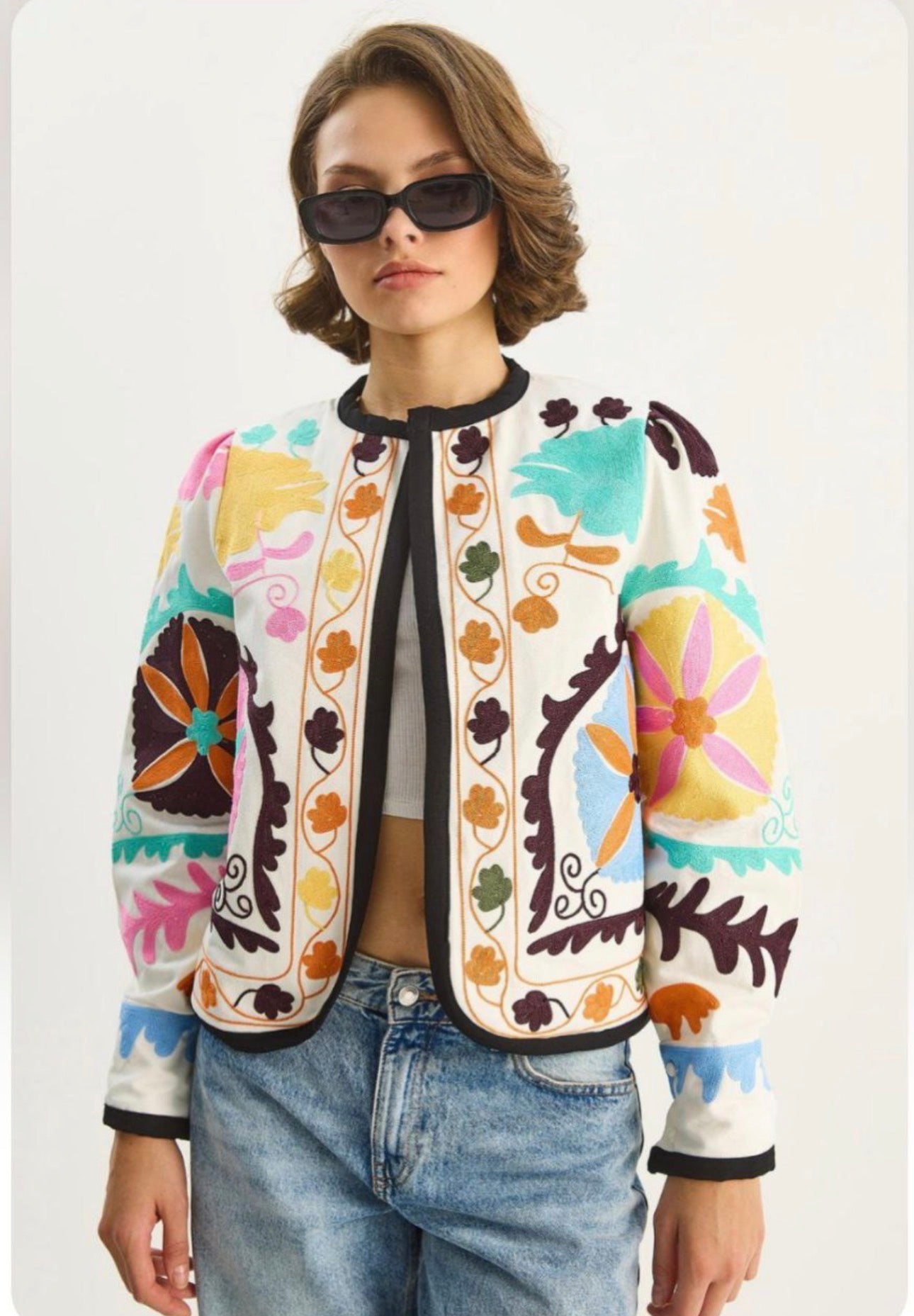 Women’s Embroidered Melton Jacket – Not Printed – Wholesale Pack (3 PCS / S-M-L)