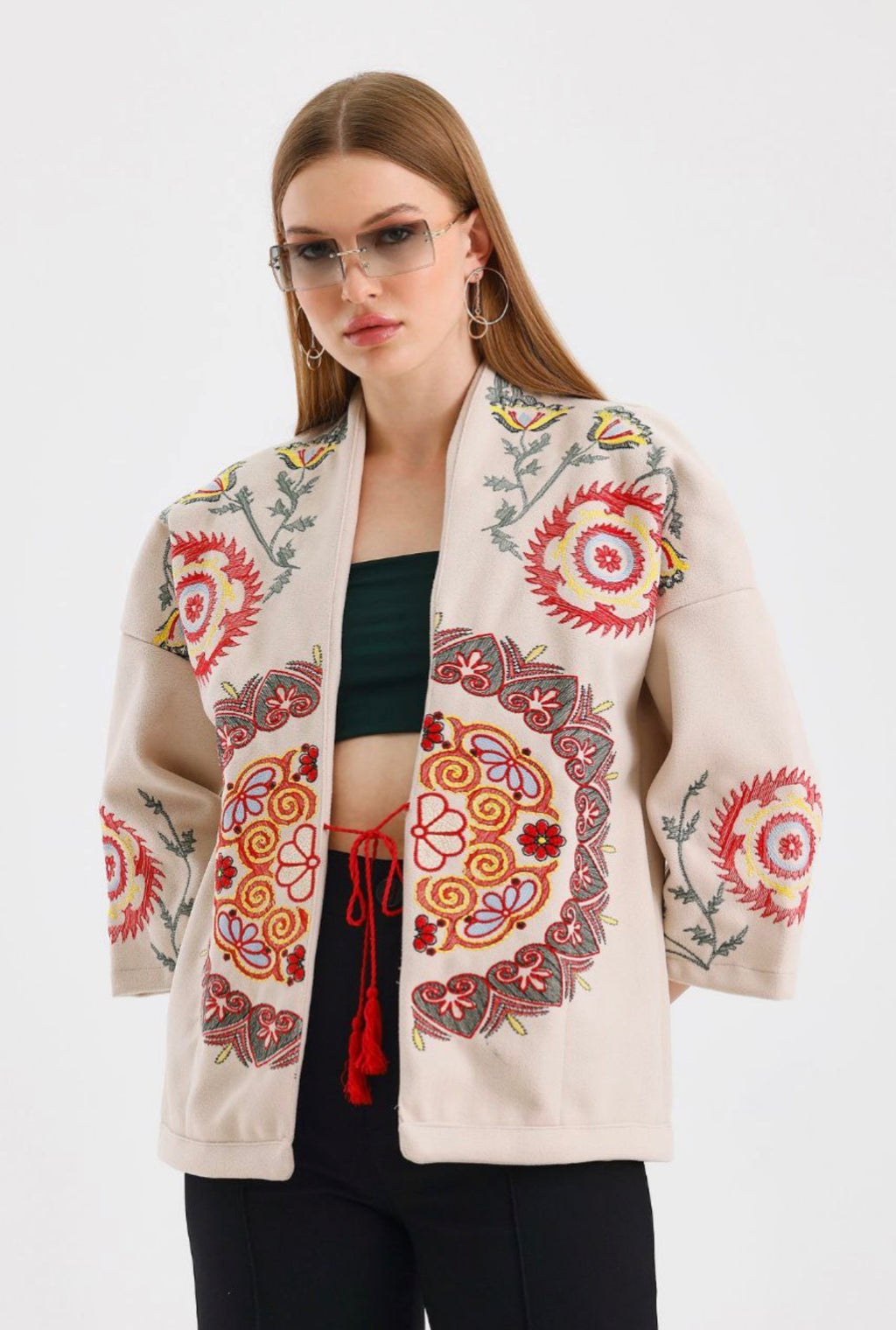 Women’s Embroidered Melton Jacket – Not Printed – Wholesale Pack (3 PCS / S-M-L)