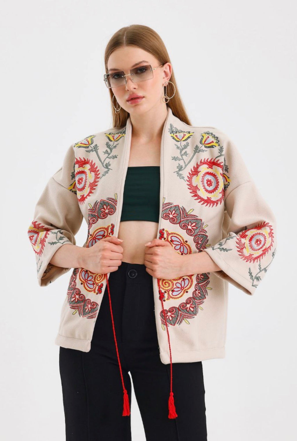 Women’s Embroidered Melton Jacket – Not Printed – Wholesale Pack (3 PCS / S-M-L)