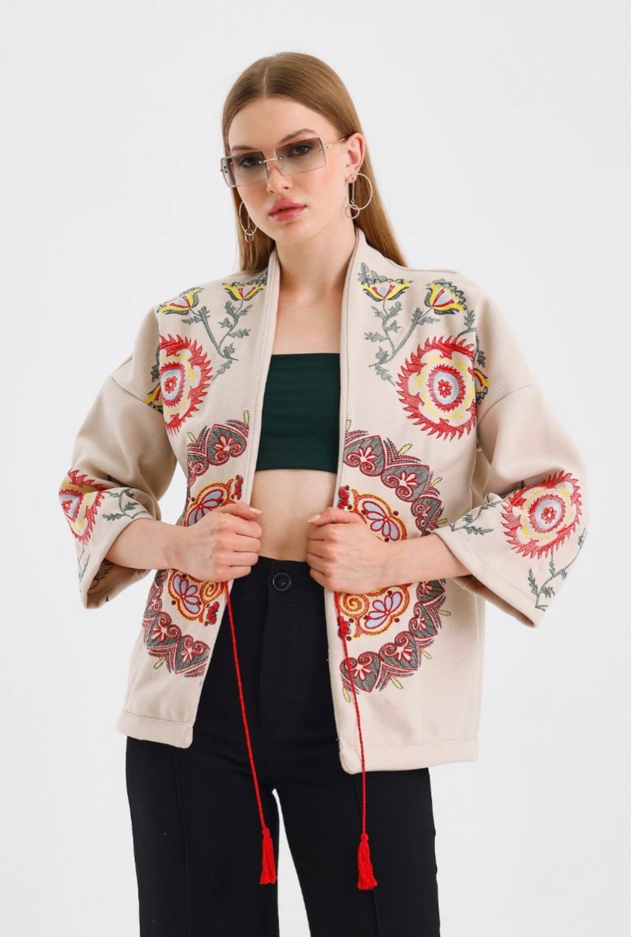Women’s Embroidered Melton Jacket – Not Printed – Wholesale Pack (3 PCS / S-M-L)
