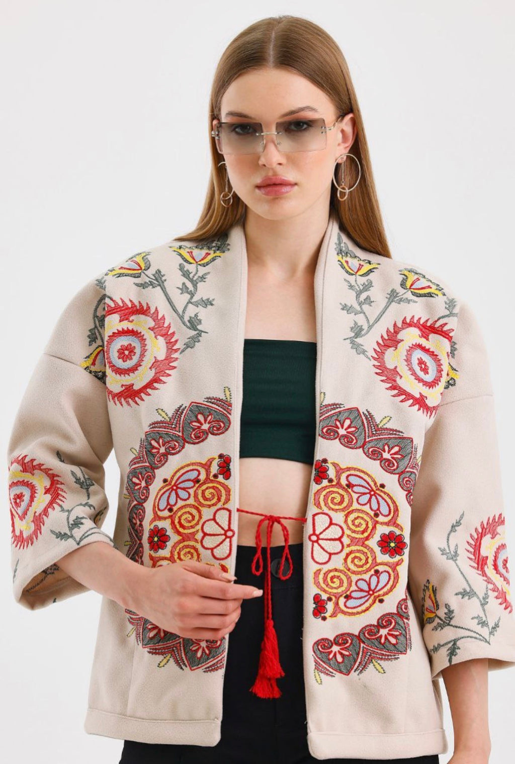Women’s Embroidered Melton Jacket – Not Printed – Wholesale Pack (3 PCS / S-M-L)