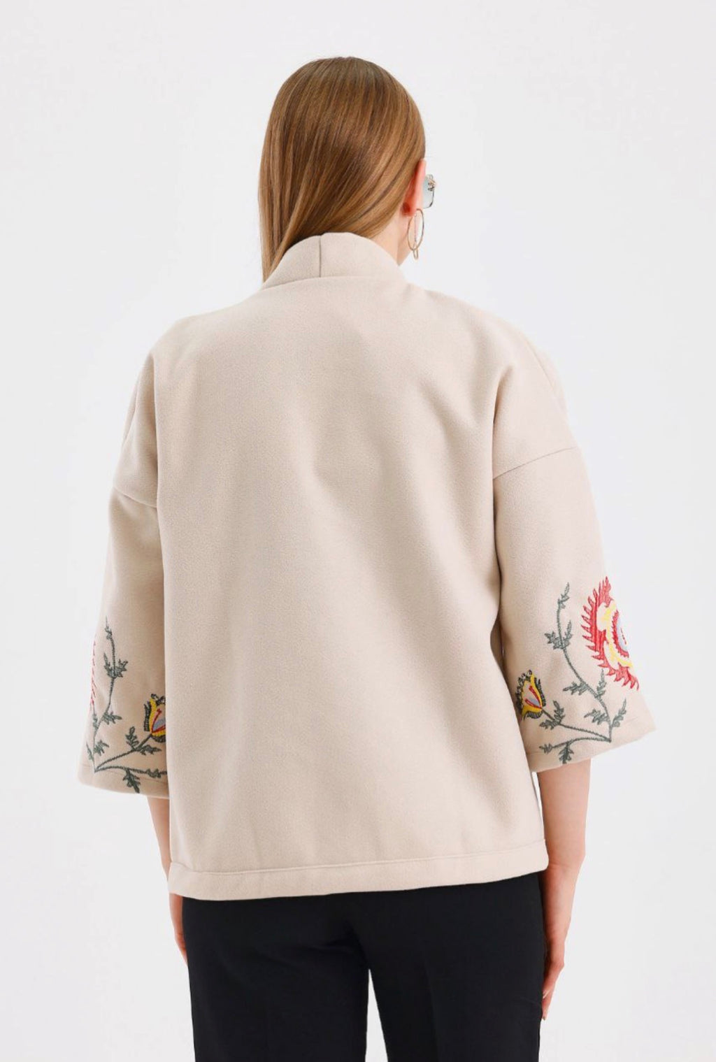 Women’s Embroidered Melton Jacket – Not Printed – Wholesale Pack (3 PCS / S-M-L)