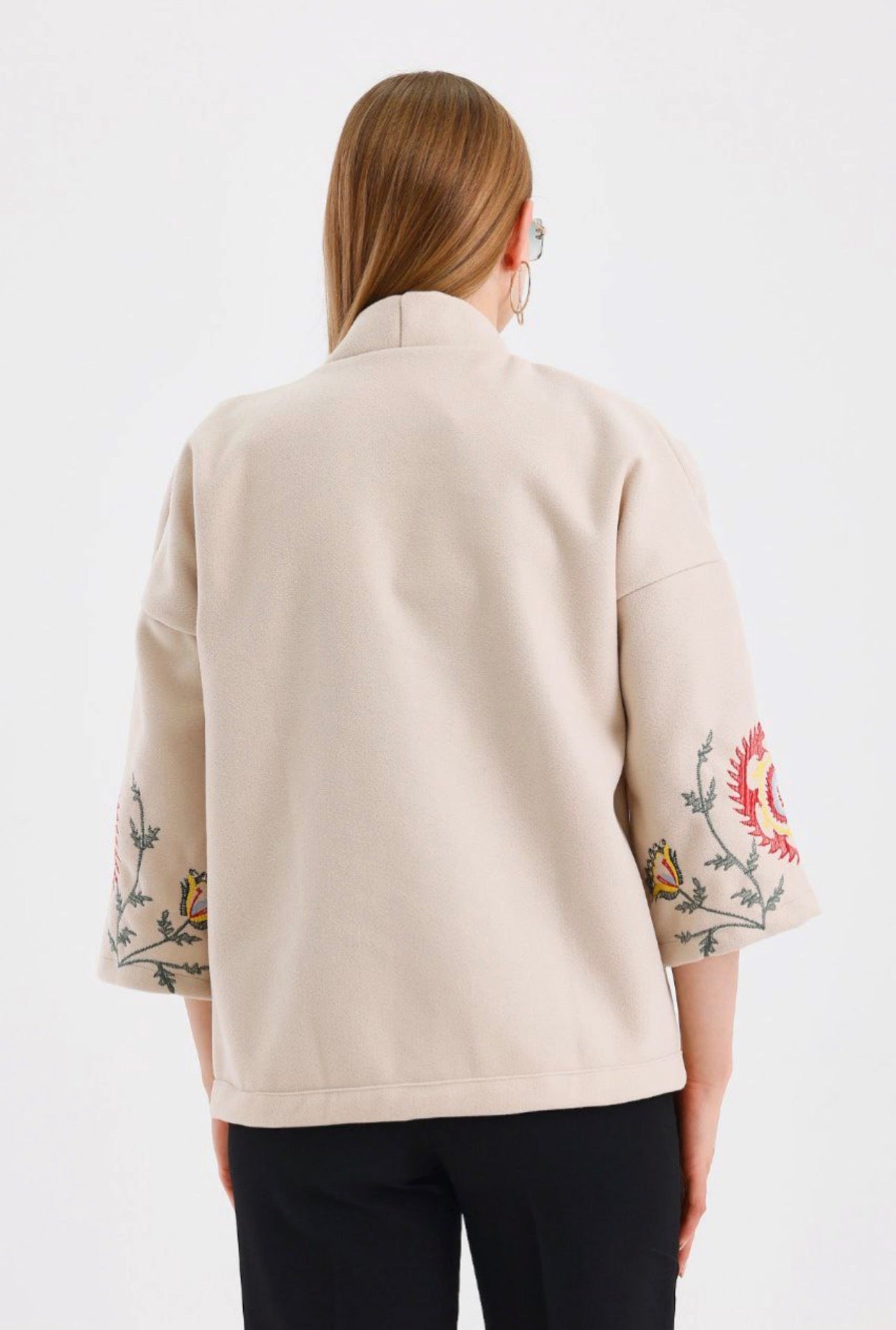 Women’s Embroidered Melton Jacket – Not Printed – Wholesale Pack (3 PCS / S-M-L)