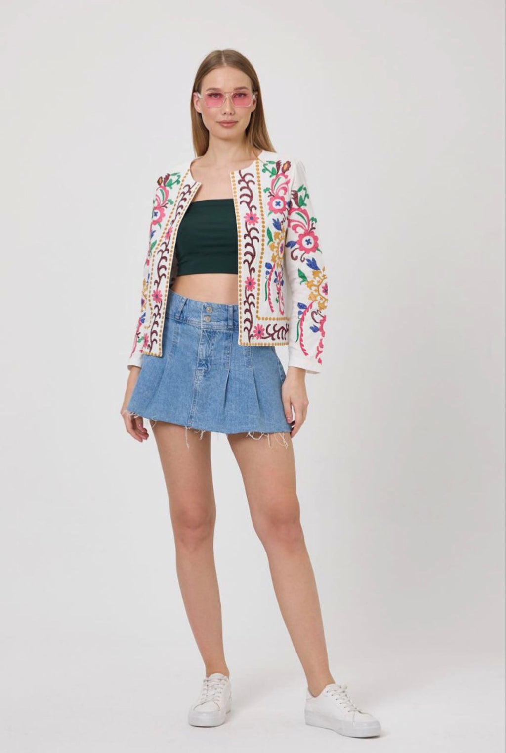 Women’s Embroidered Melton Jacket – Not Printed – Wholesale Pack (3 PCS / S-M-L)