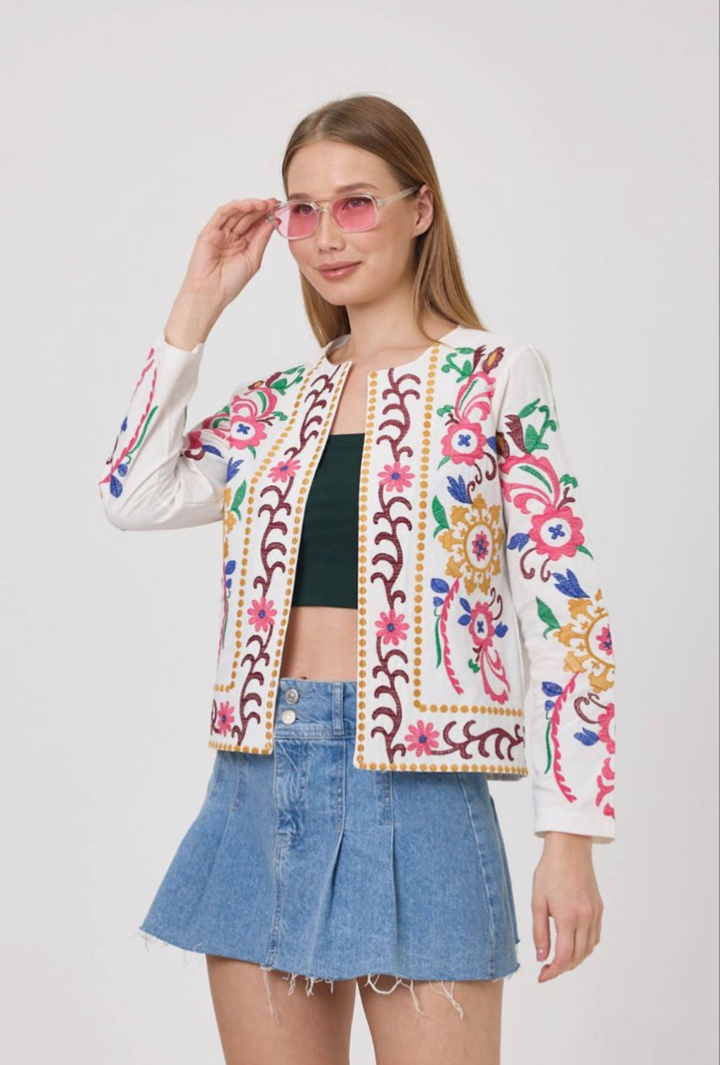 Women’s Embroidered Melton Jacket – Not Printed – Wholesale Pack (3 PCS / S-M-L)