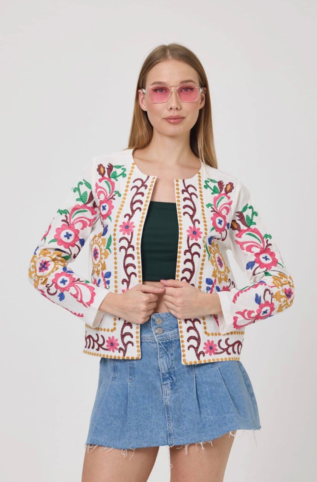Women’s Embroidered Melton Jacket – Not Printed – Wholesale Pack (3 PCS / S-M-L)