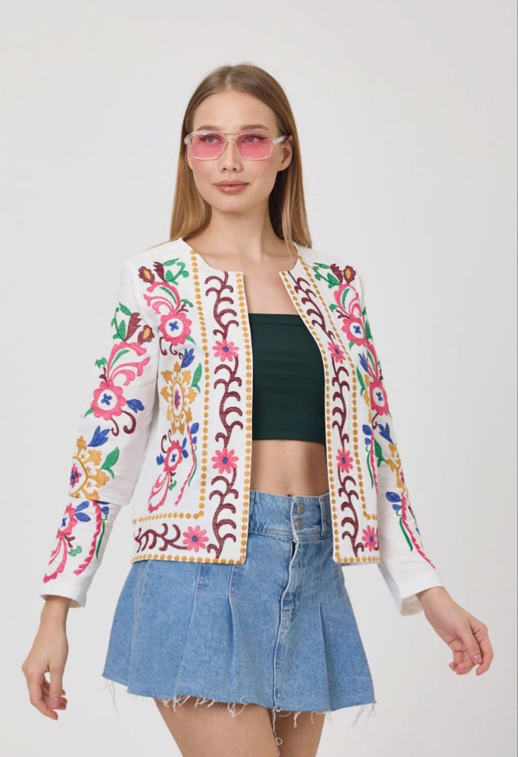 Women’s Embroidered Melton Jacket – Not Printed – Wholesale Pack (3 PCS / S-M-L)