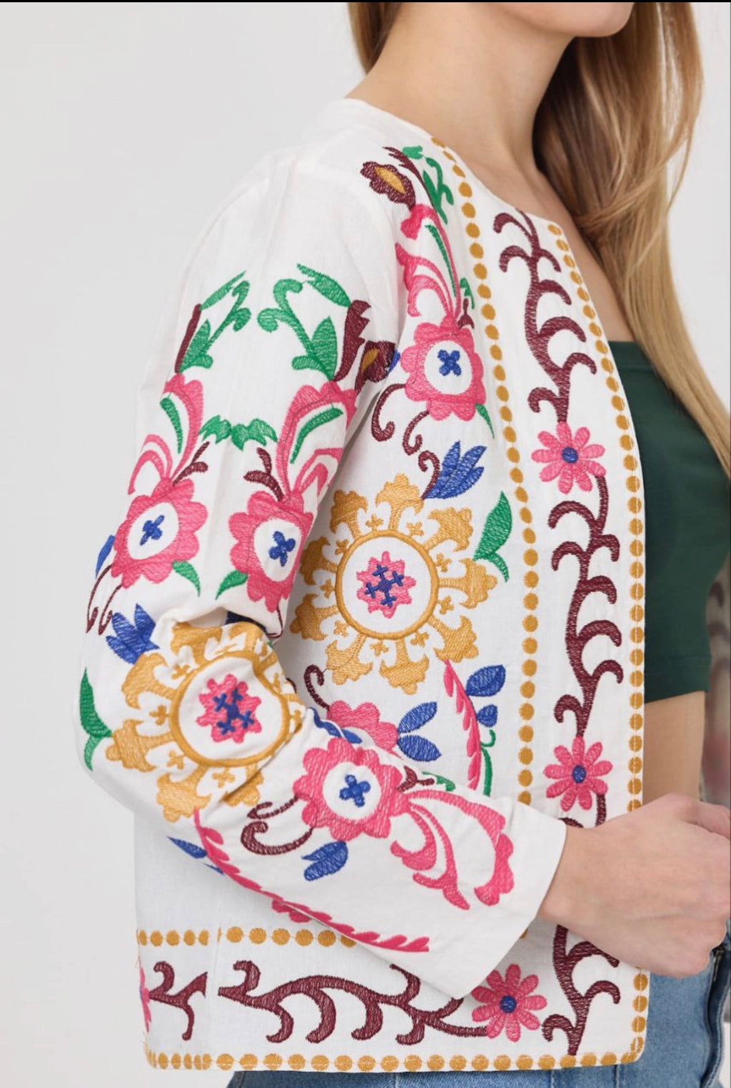 Women’s Embroidered Melton Jacket – Not Printed – Wholesale Pack (3 PCS / S-M-L)