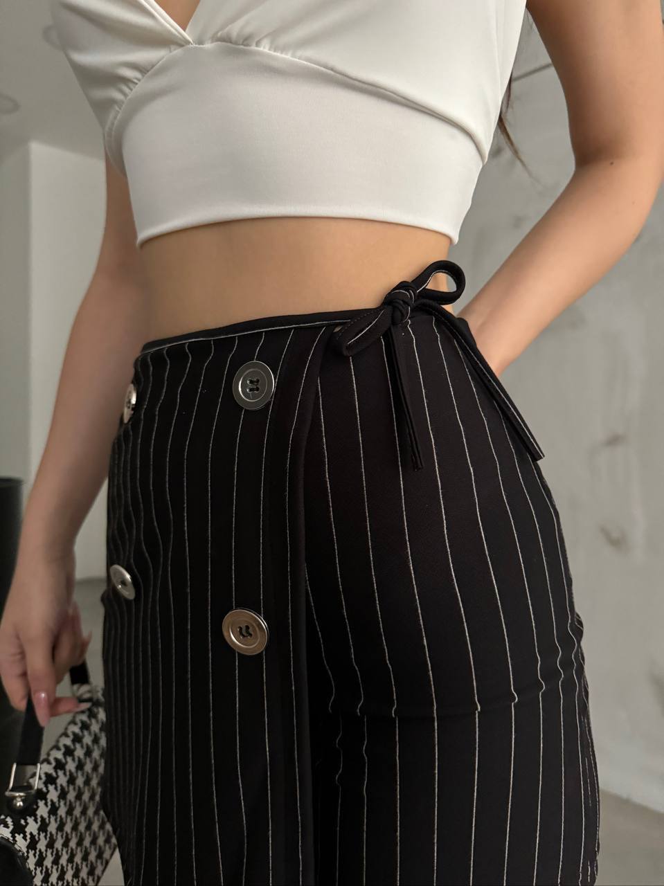 New Season Pinstripe Short Skirt (Skort) Pack of 6 PCS. 2S,2M,2L