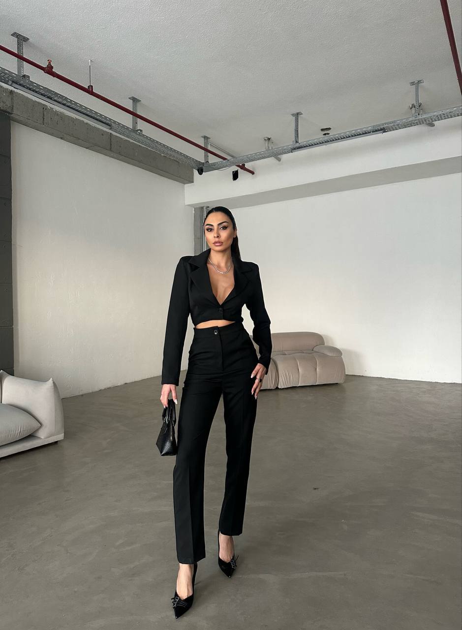 New Season 2026 Summer Jacket Detail Jumpsuit Set. Pack of 6 PCS