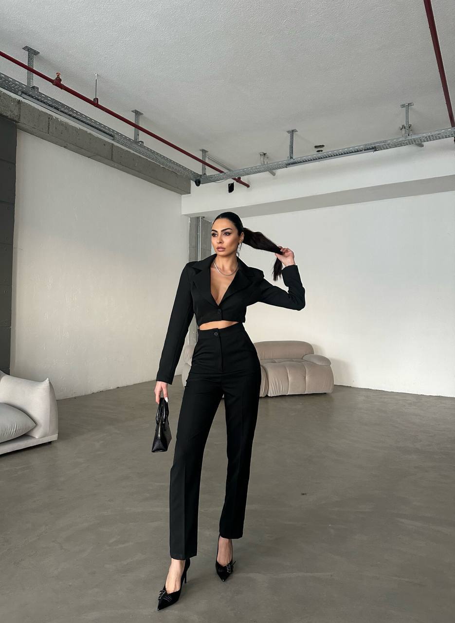 New Season 2026 Summer Jacket Detail Jumpsuit Set. Pack of 6 PCS