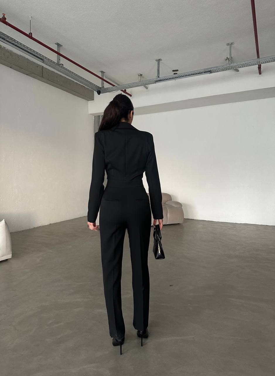 New Season 2026 Summer Jacket Detail Jumpsuit Set. Pack of 6 PCS