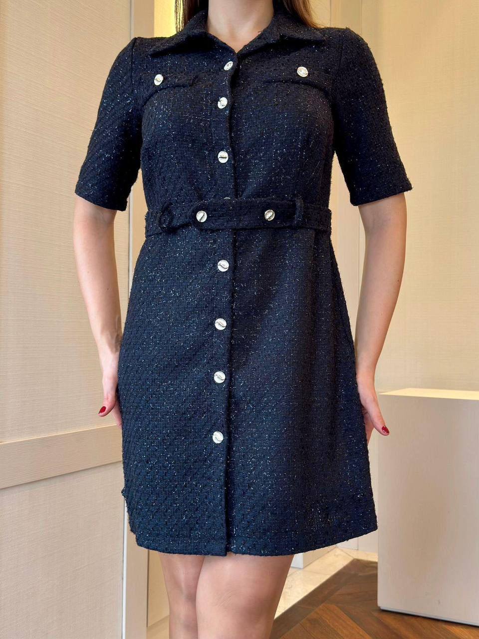 New Season Puff Sleeve Chanel Style Mini Dress --Pack of 4 PCS. 1S 1M 1 L 1XL