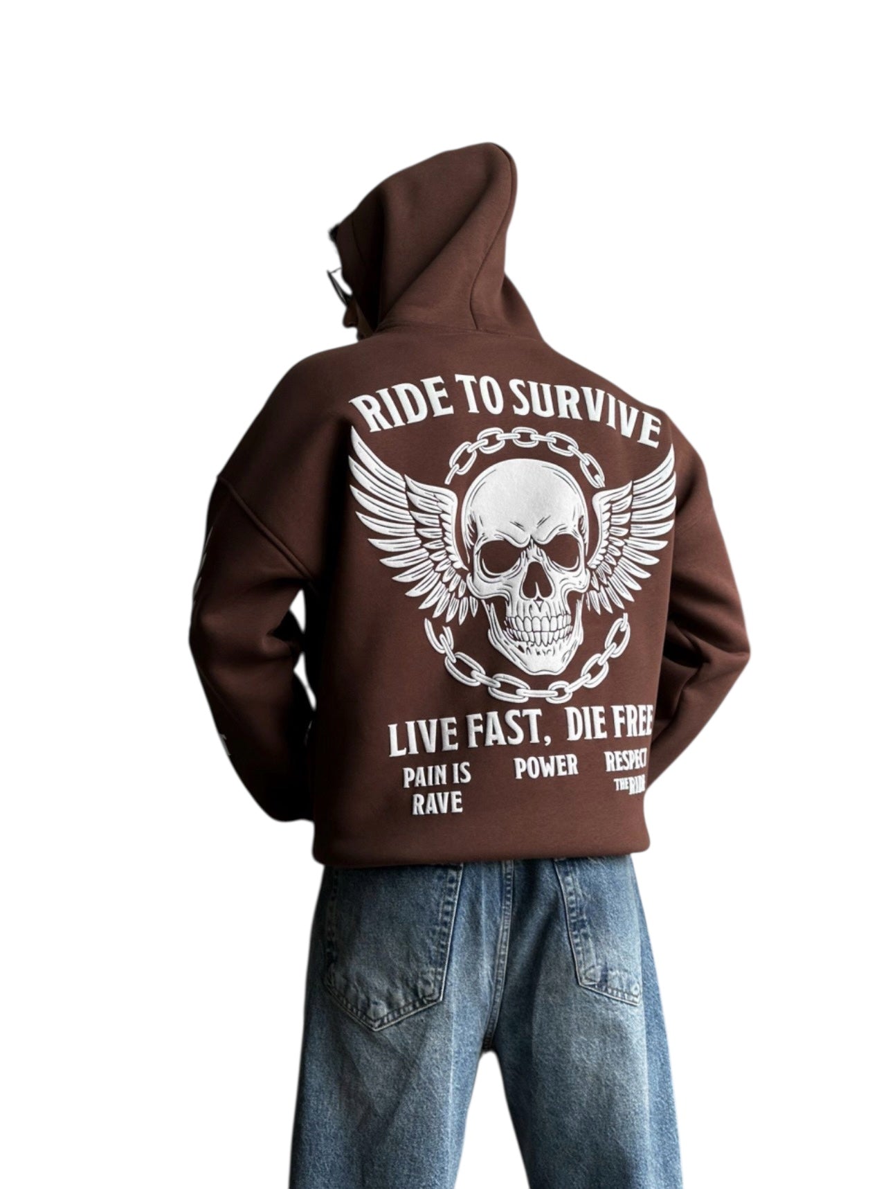 Men’s Fashion Cotton Hoodie – Graphic Back Print – Wholesale Pack (4 PCS)